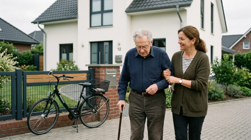 den Hauswert ermitteln Konzept Illustration